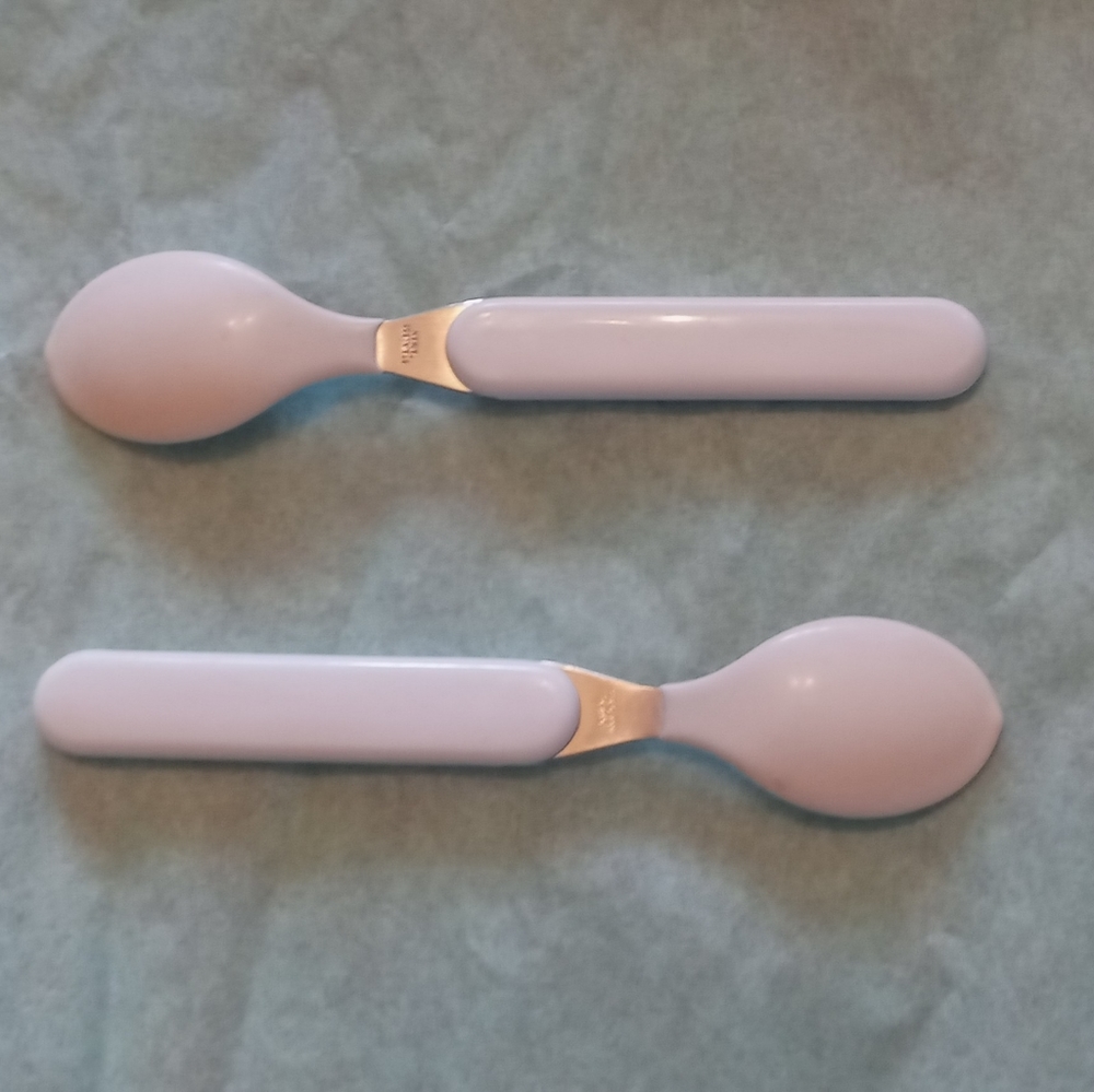 vintage Teletubbies Spoon lot of 2 breakfast spoons cartoon kitchen kids - Picture 3 of 5